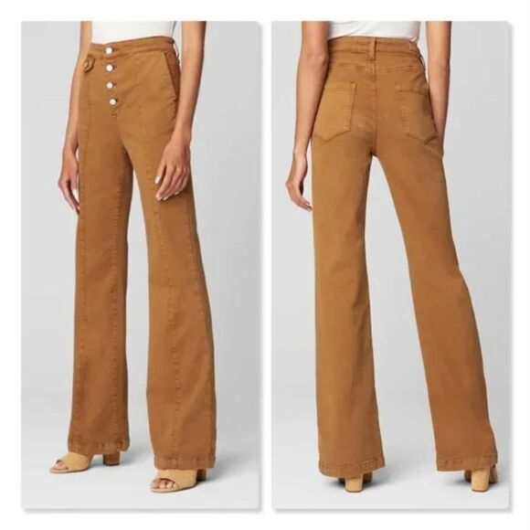 Blank NYC | 'The Delancey' Wide Leg Flared Jeans - [size 30x34 in Green] - Picture 3 of 15